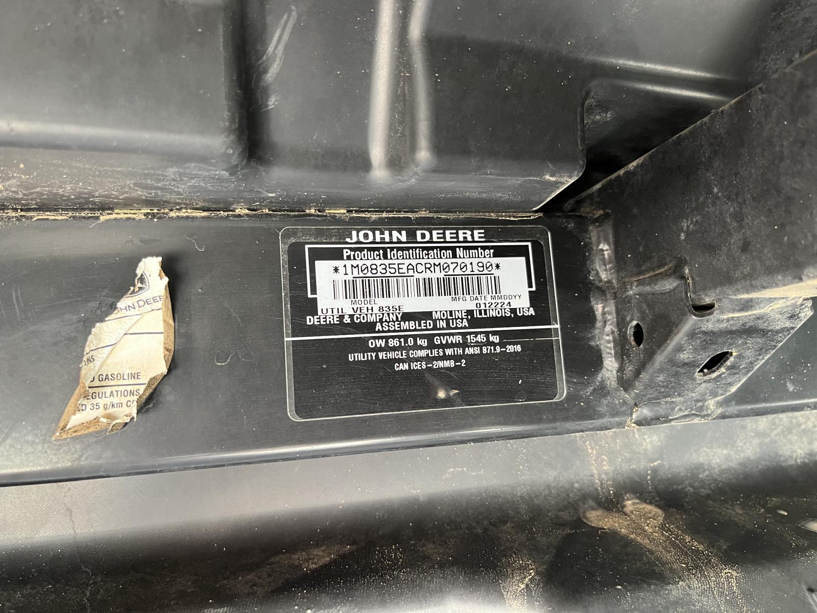 ./imagenes/INVOICE/2019/18252/JOHN DEERE XUV835E (14).JPG